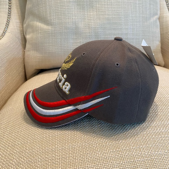 Austria Grey Hat w Gold Embroidered Detailing NWT - Picture 4 of 11